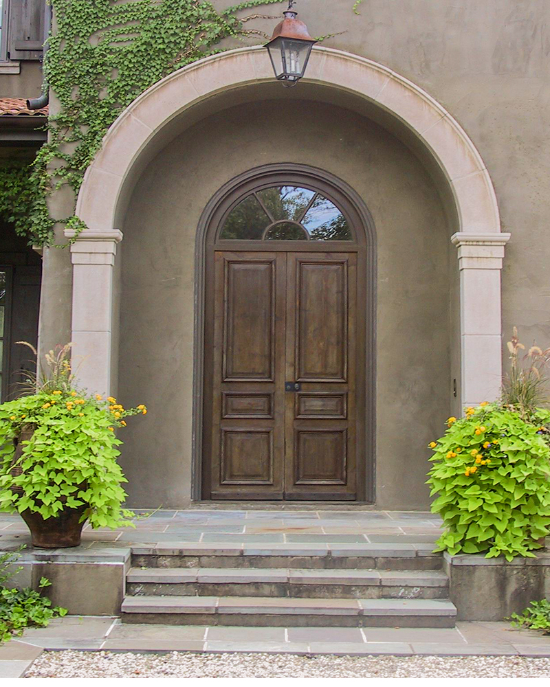 Indiana Limestone Entranceway with Columns