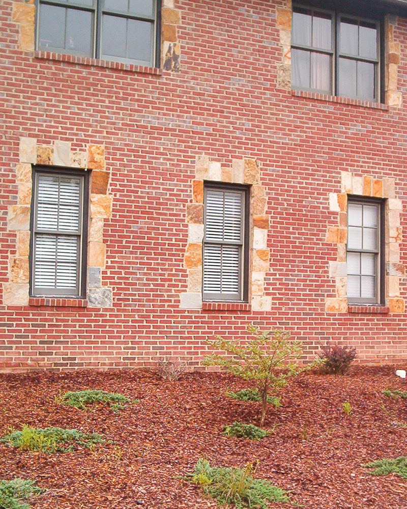  Earthtone Squared Random Ashlar Window Surround