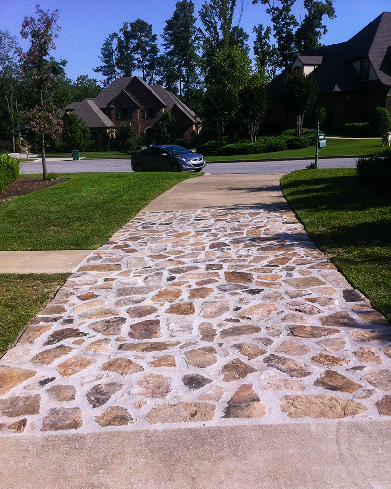  Medium Regular Moss Rock (Fieldstone) Flooring