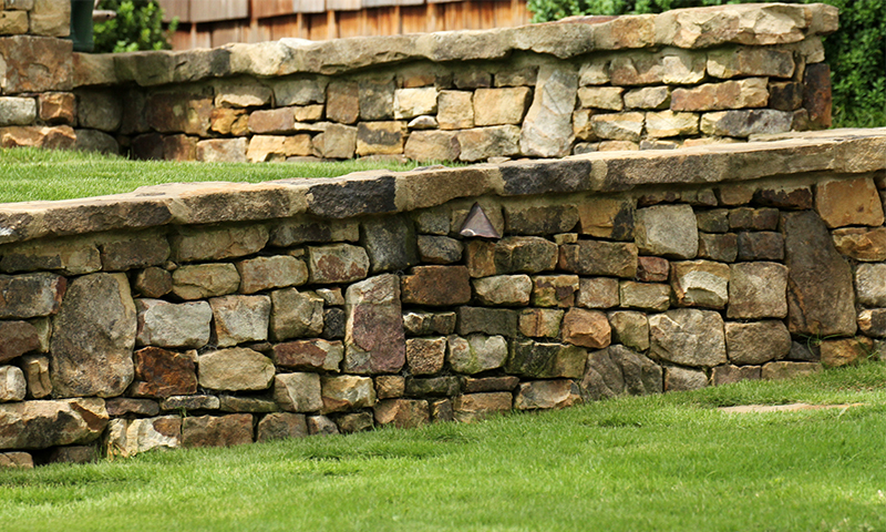 Moss Rock (Fieldstone) Wall Cap