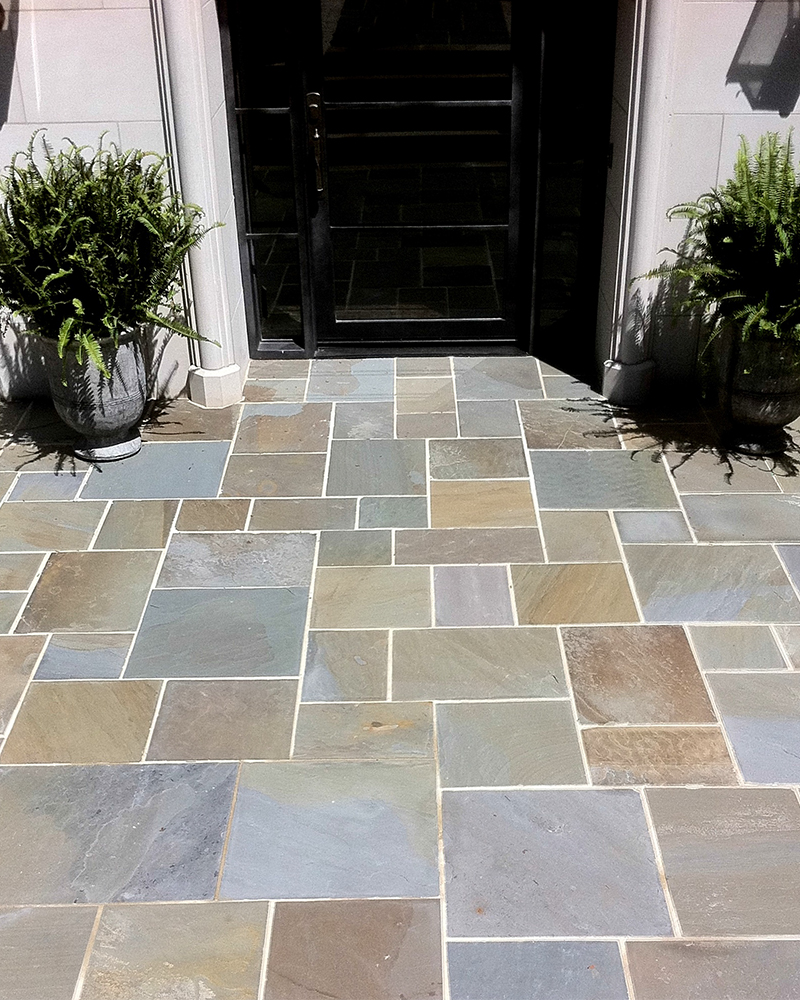 1BF 1" Full Color Range Natural Cleft Pennsylvania Bluestone