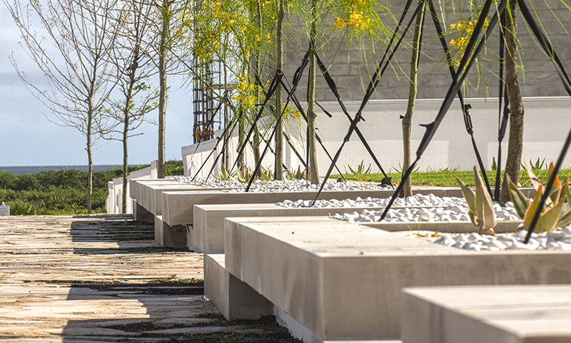 Solid Indiana Limestone Planter Caps