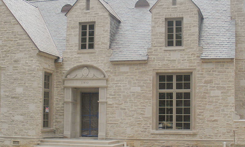 Random Pattern Smooth Face and Splitface Indiana Limestone Blend