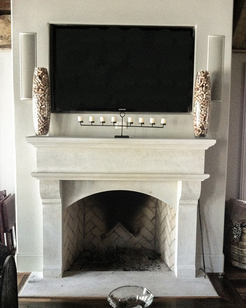 Alabama Limestone Fireplace Surround