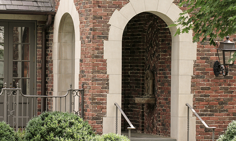 Double Sided Indiana Limestone Entranceway