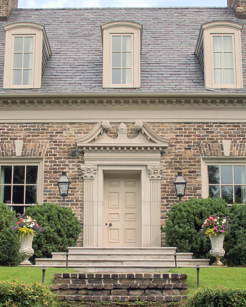 Custom Carved Indiana Limestone Entrance Surround