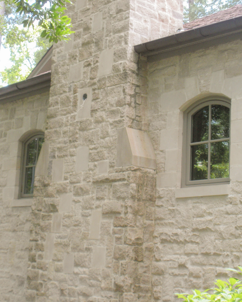 Smooth Face and Splitfaced Indiana Limestone Veneer Blend