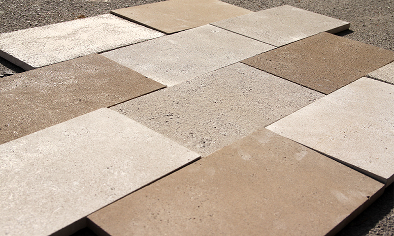 All Indiana Limestone Finishes Laid Together In A Running Bond Pattern