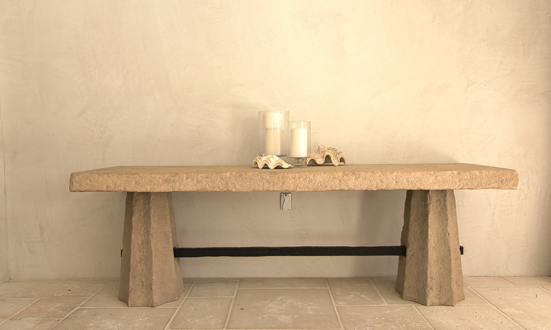 Custom Limestone Table