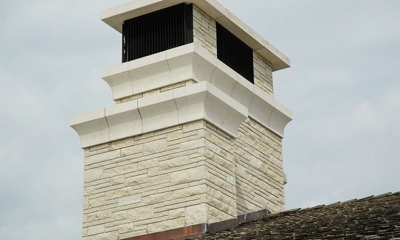 Limestone Chimney Cap