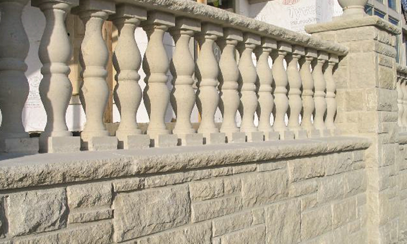 Acid Washed Limestone Balustrade System