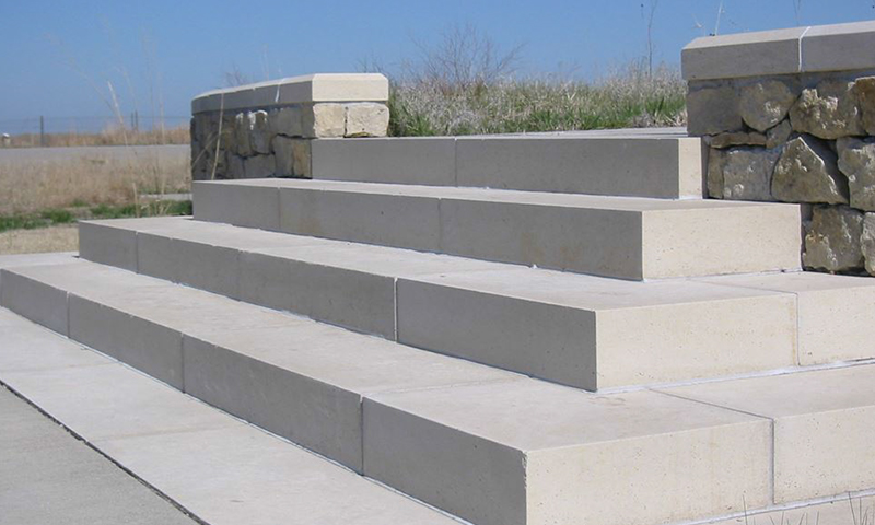 Limestone Step Treads and Wall Cap