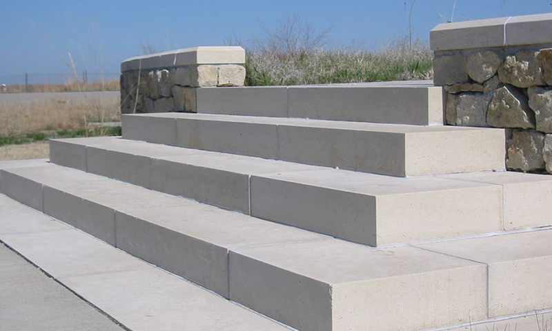 Limestone Step Treads and Wall Cap