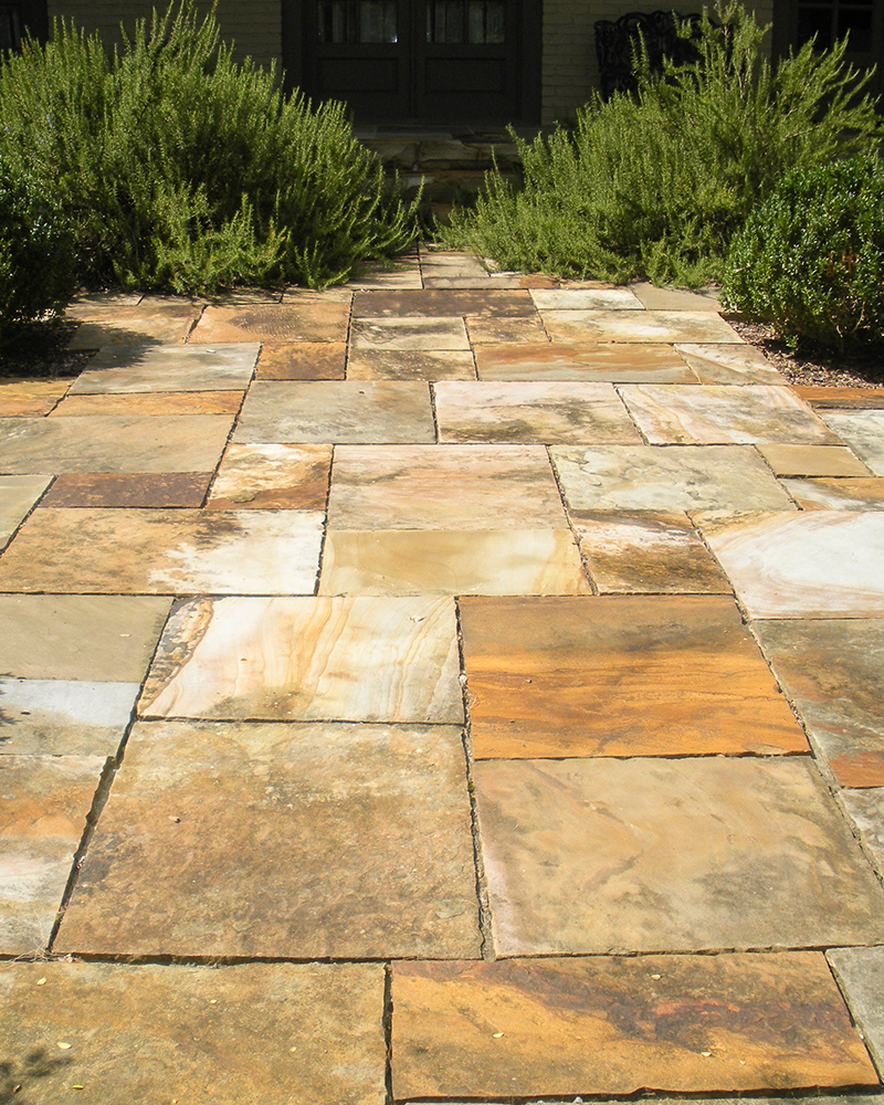 Aged Earthtone Sandstone Flooring