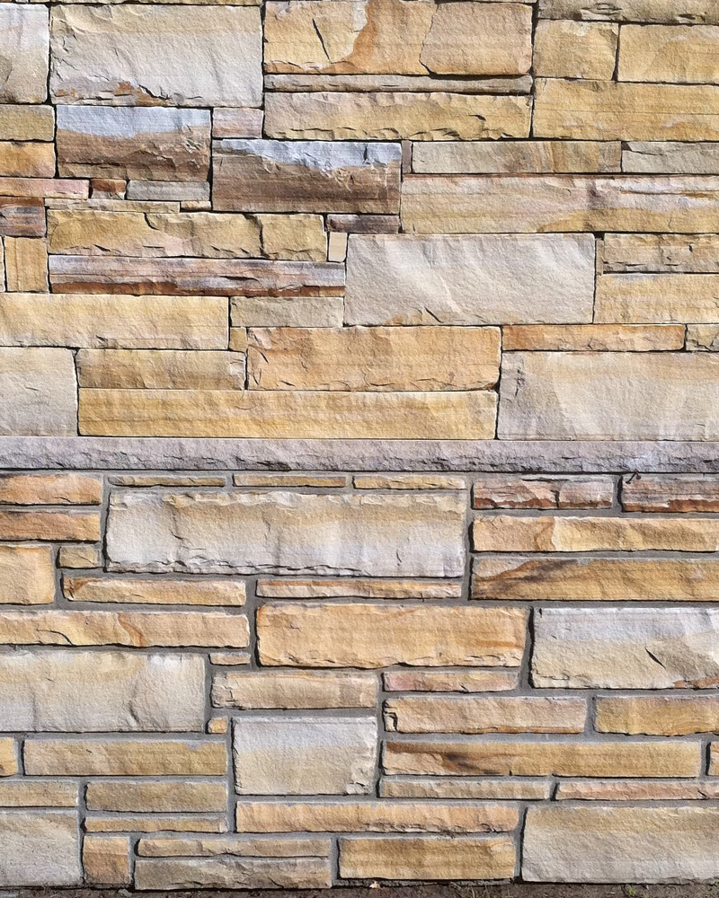  Dry Stack Vs Jointed Earthtone Strip Rubble (Building Stone) 