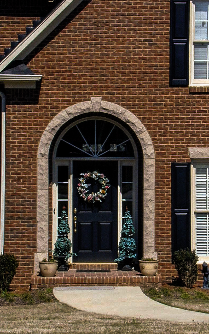 Splitfaced Indiana Limestone Entrance Surround