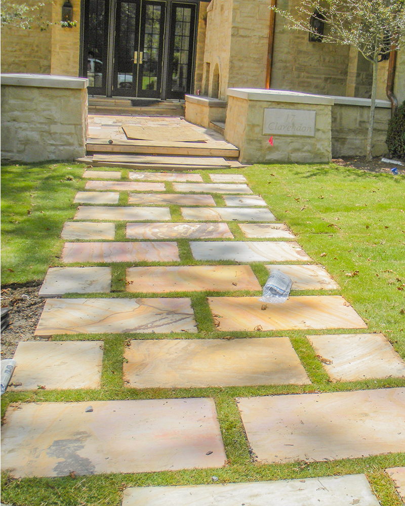 Sawn Earthtone Flagstone Stepping Stones